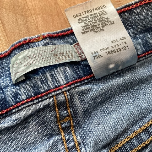 Boho tiered plaid flannel patchwork attached to Levi jean upcycled maxi skirt M - Picture 14 of 14